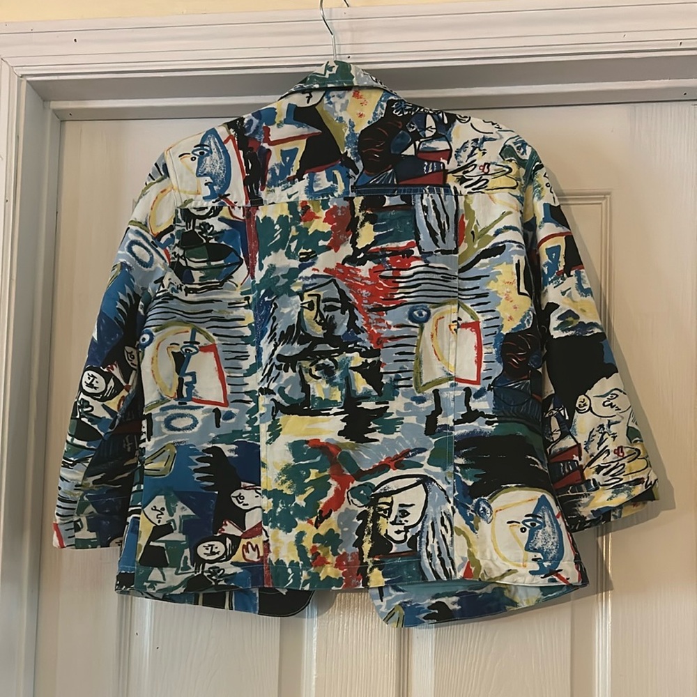 Kaktus Multicolor Abstract Jacket - Picture 4 of 4